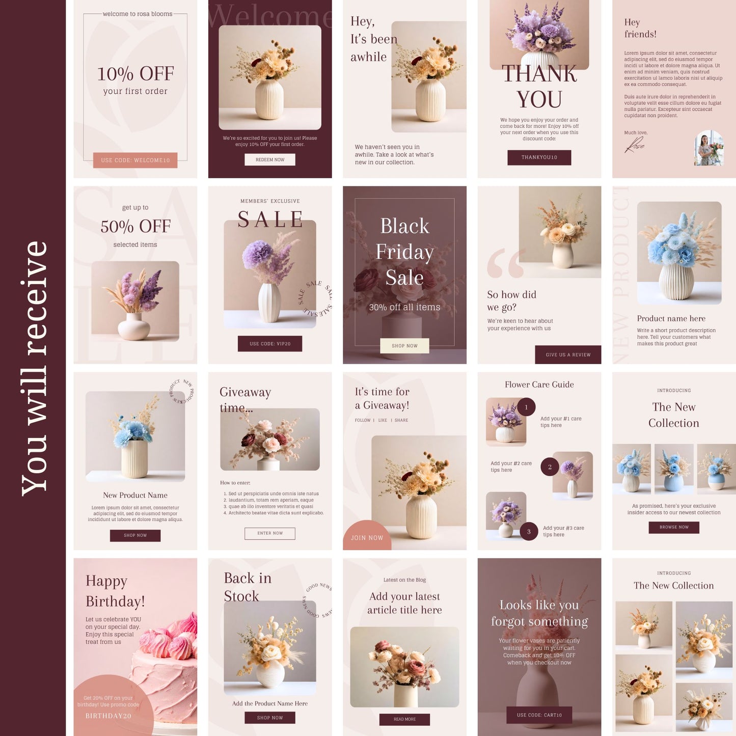 Rosa Email Graphics Template