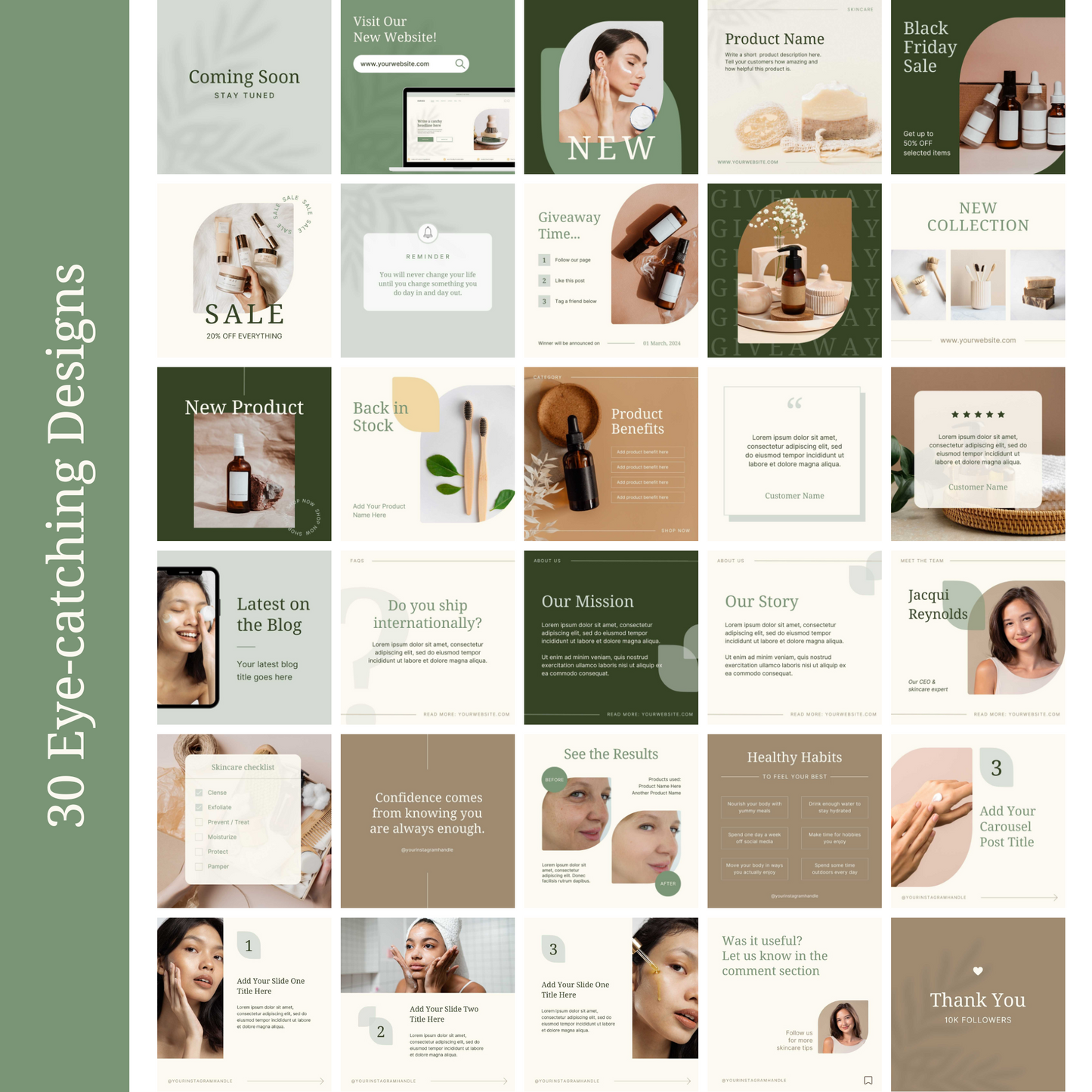Natura Social Media Templates