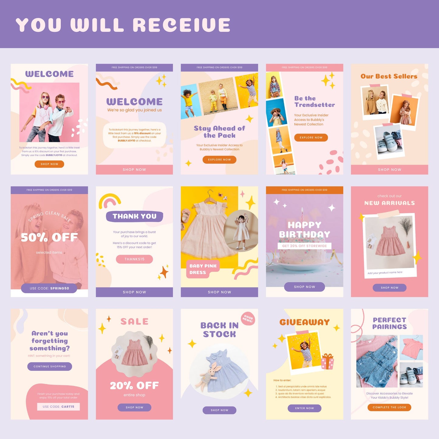 Bubbly Email Graphics Template