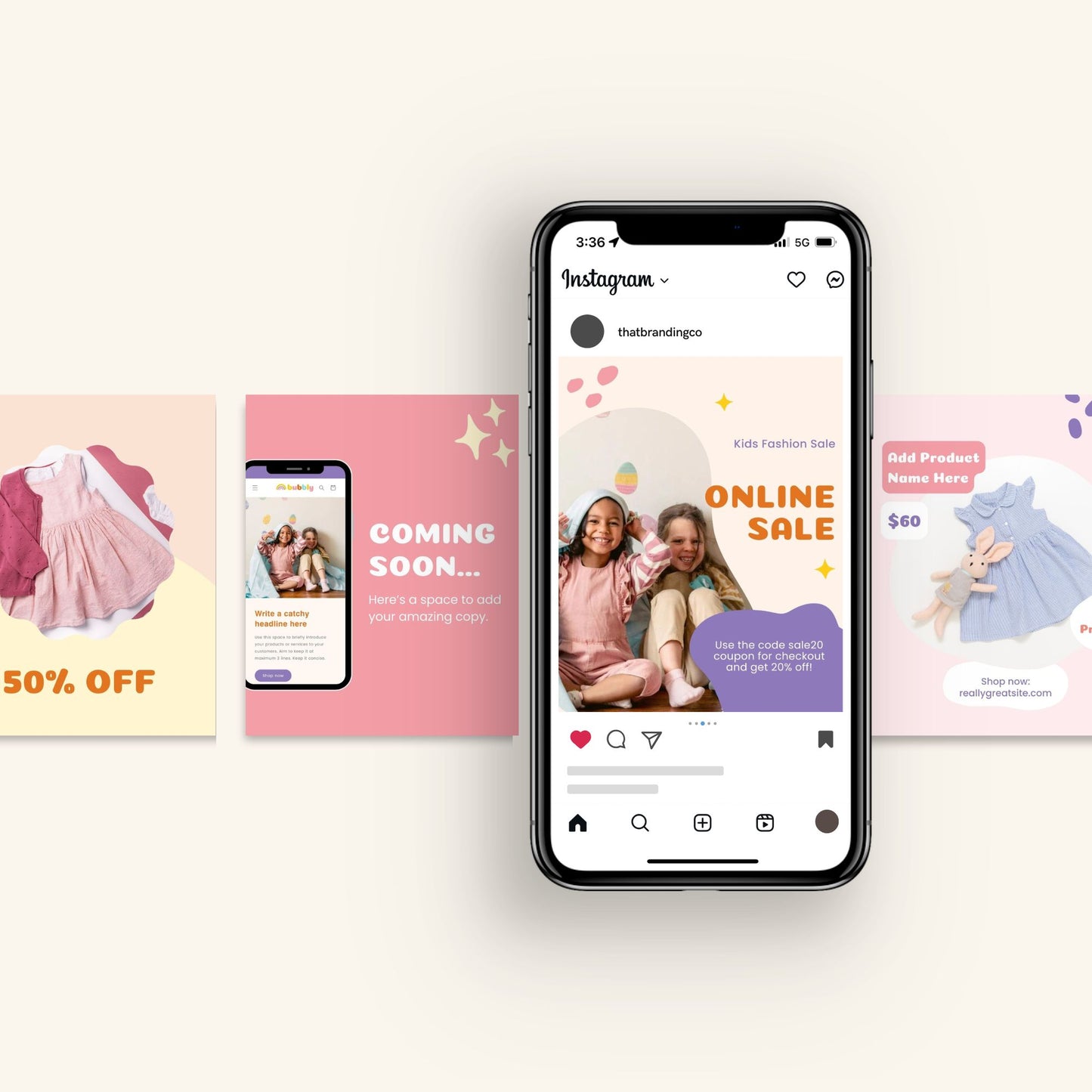 Bubbly Social Media Templates