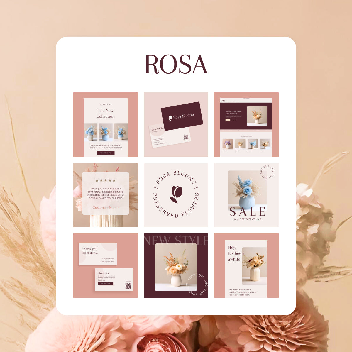 Rosa Complete eComm Branding Kit